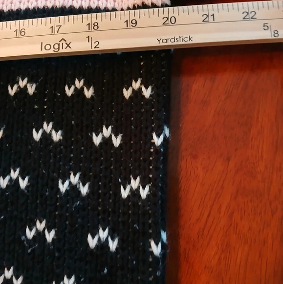 Vintage Paris Sports Club button down cardigan sweater black white pink Small - Picture 7 of 8